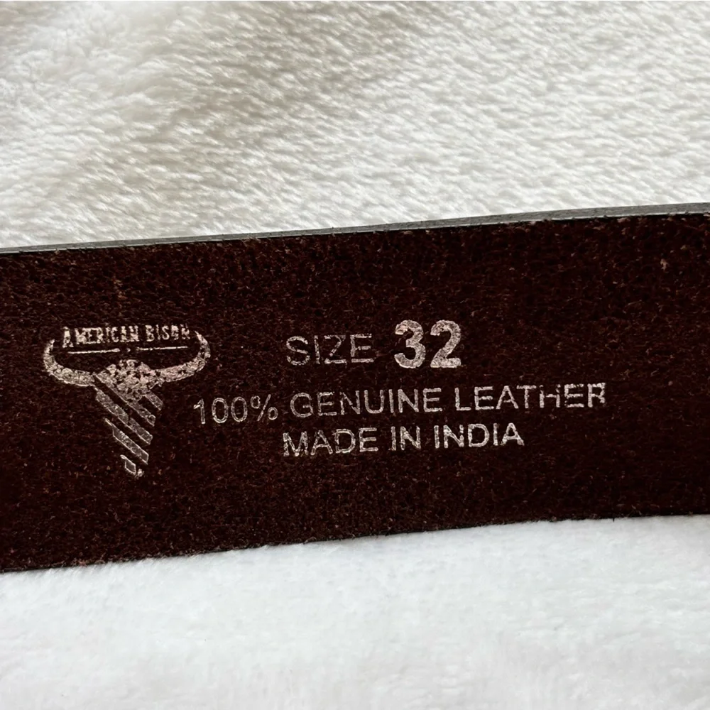 AMERICAN BISON Men's 100% Genuine 1.5